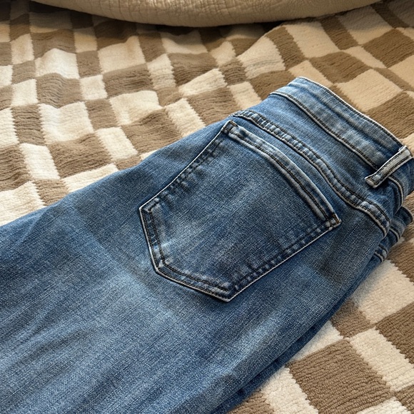 Tribal jeans boyfriend cut Floral Embroidered Straight Leg Jeans - Picture 8 of 11